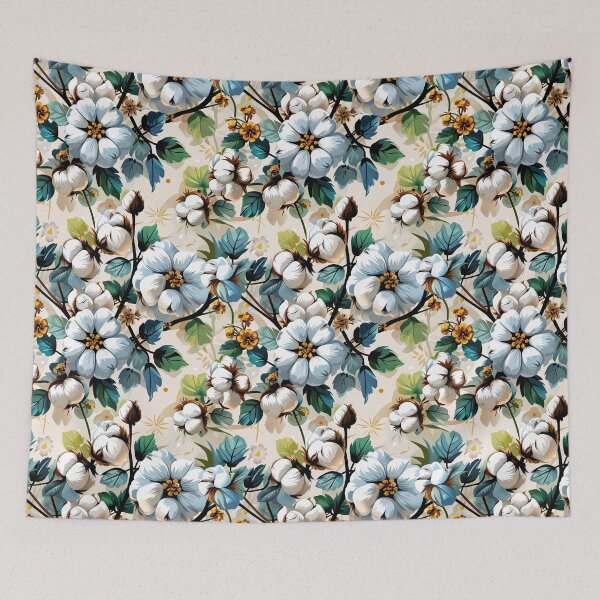 Item preview, Delicate Cotton Bloom Pattern designed and sold by Canvas-Whispers.