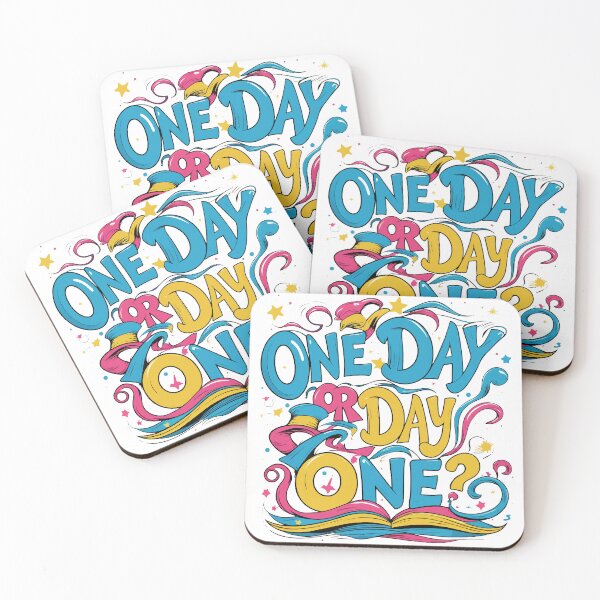 Item preview, One Day or Day One – Motivational Typography designed and sold by Moss and Moon Studio.