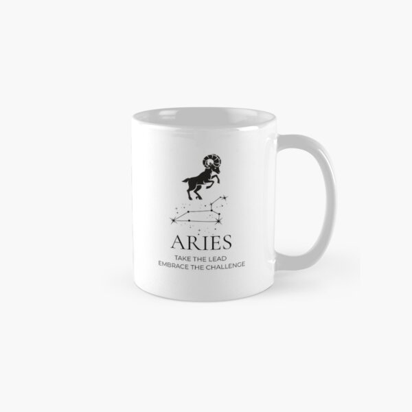 Artikel-Vorschau von „Motivierende Sternzeichen-Tasse – personalisiert mit inspirierendem Zitat“, designt und verkauft von Mantra Universe.