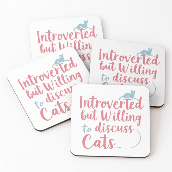 Item preview, Introverted but Willing to Discuss Cats designed and sold by Xenovate .