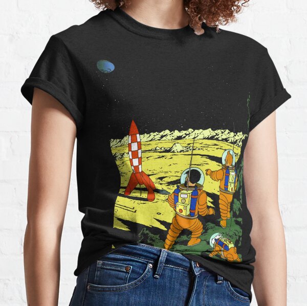 Tintin Adventurers on the Moon Classic T-Shirt