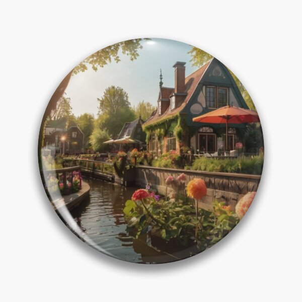 Artikelvorschau, Sunlit Flowers and Enchantment: A Dutch Restaurant’s Charm entworfen und verkauft von BlareBlare.