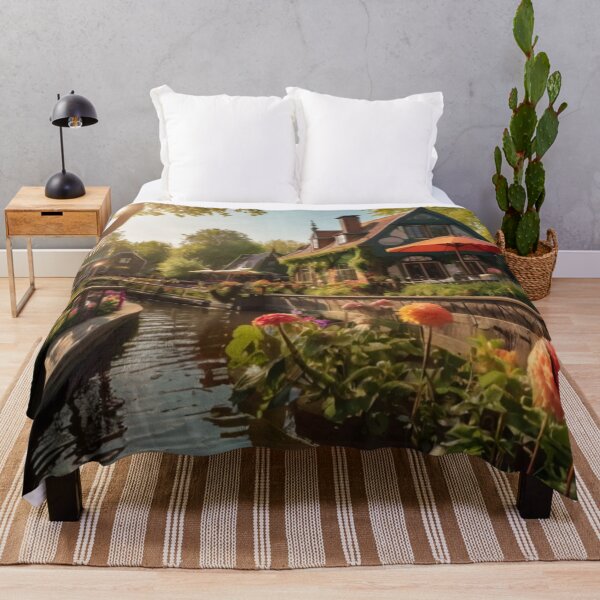 Item preview, Sunlit Flowers and Enchantment: A Dutch Restaurant’s Charm designed and sold by BlareBlare.