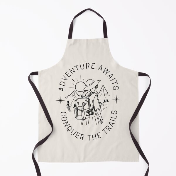 Item preview, Adventure Awaits, Conquer the Trails Aesthetic Line Art designed and sold by ureggie.