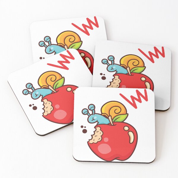 Item preview, a blue snail sitting on a bitten red apple. designed and sold by esycrazy.