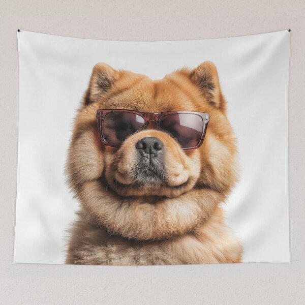Item preview, Funny cool Chow Chow Dog wearing sunglasses designed and sold by LazyOwlStore.