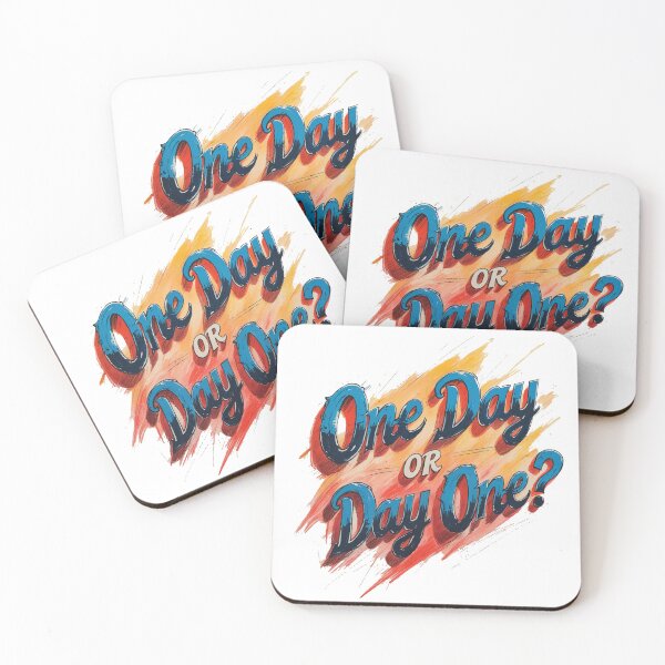 Item preview, One Day or Day One – Motivational Typography designed and sold by Moss and Moon Studio.
