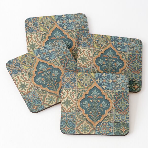 Item preview,  illustration of Moroccan floral motifs tiles designed and sold by Tamas Das.