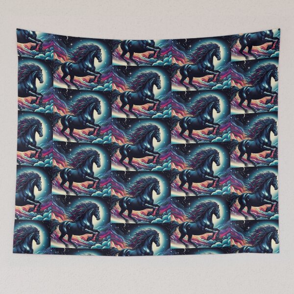 Item preview, Pop Art Style Black Stallion designed and sold by Dogandesighn.