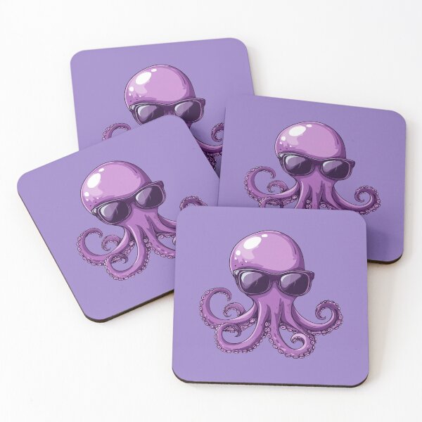 Item preview, Funny cool Octopus wearing sunglasses  designed and sold by FluffyGallery.