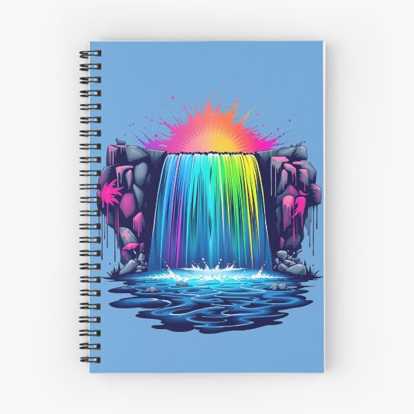 Item preview, Enchanted Rainbow Waterfall: Vibrant Digital Art designed and sold by gtrock.