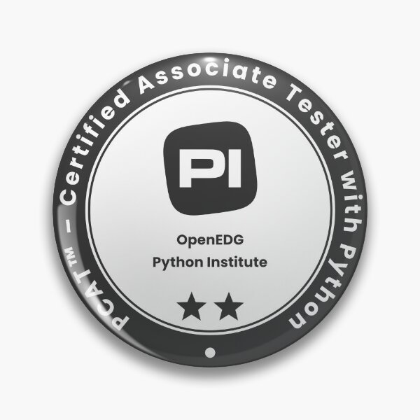 Item preview, PCAT – Certified Associate Tester with Python designed and sold by diPazzo.