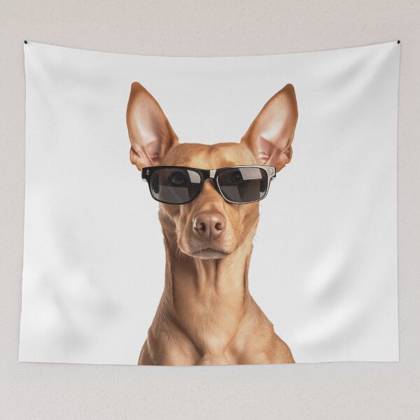 Item preview, Funny cool Cirneco dell'Etna Dog wearing sunglasses designed and sold by LazyOwlStore.