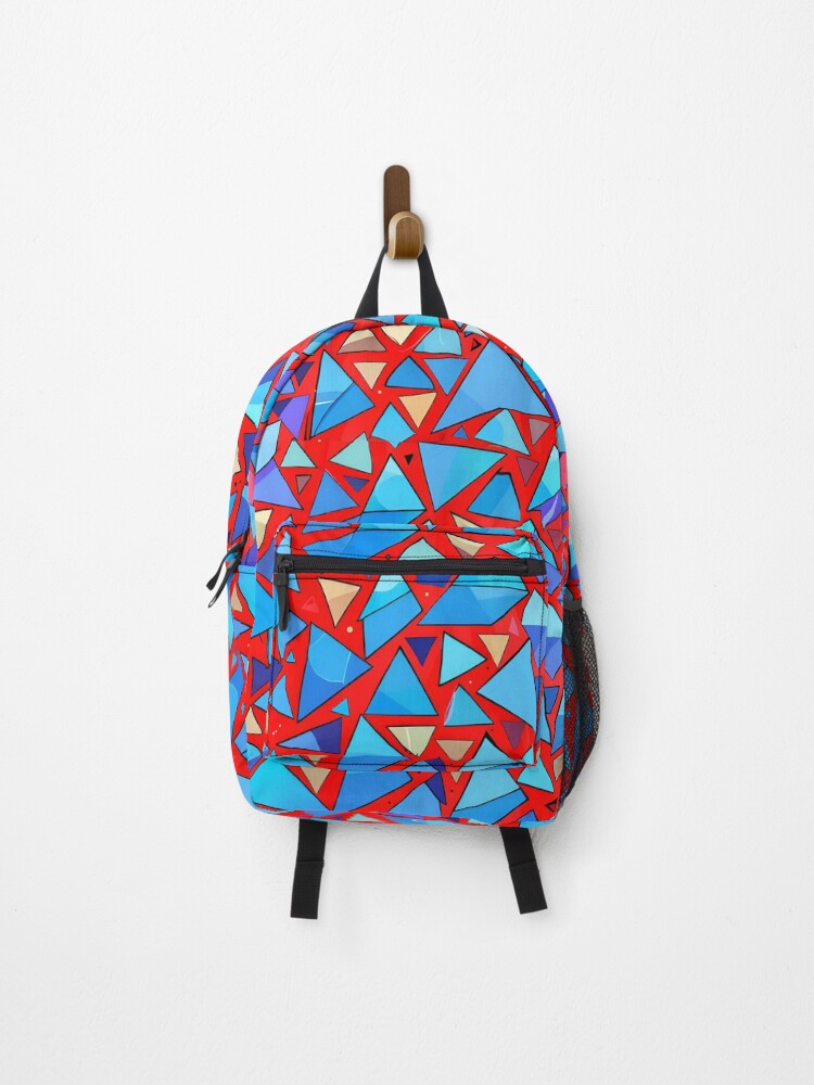 Thumbnail 1 of 3, Backpack, Triangles Pattern Design 17 designed and sold by Domo-Design.