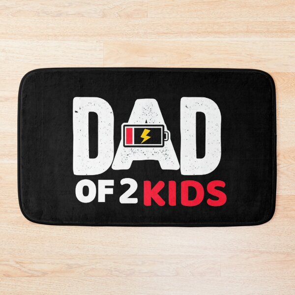 Item preview, Dad of 2 Kids – Low Battery – Tired Dad Gift designed and sold by -justb-.