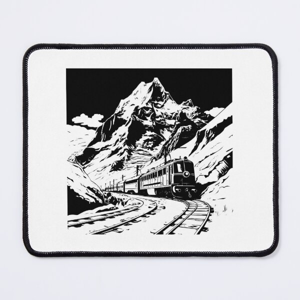 Item preview, Swiss Alps Jungfraujoch Jungfrau Alpine Plateau Train Mountain Ice designed and sold by inkoutninja.
