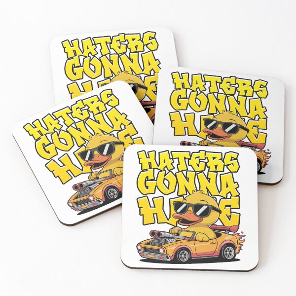 Item preview, Haters Gonna Hate Yellow Rubber Duck Cruisin designed and sold by MonkiFlipp.