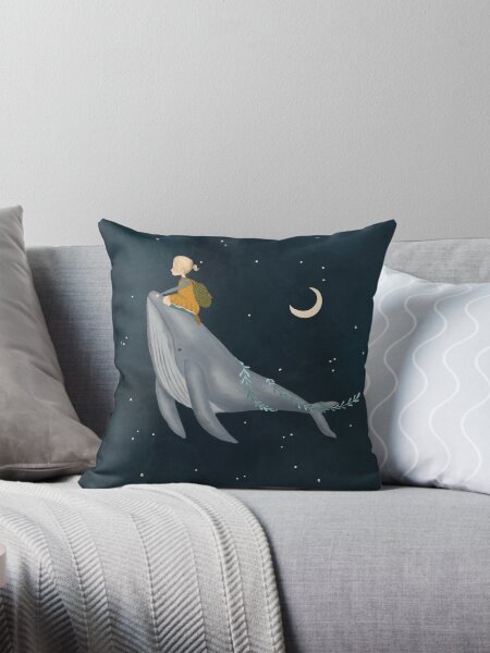 Artikel-Vorschau von Starry Whale Rider - Wunderlicher Nachthimmel Kunstdruck, designt und verkauft von UrchinBayArt.