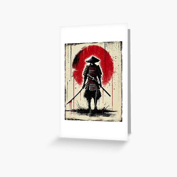 Item preview, Vintage Retro Samurai Japanese Art Fighter Martial designed and sold by Kimberley King Art  King Art.