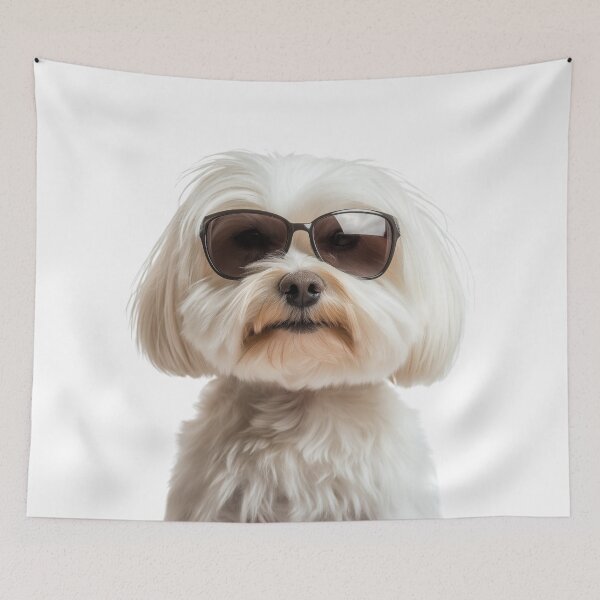 Item preview, Funny cool Coton de Tulear Dog wearing sunglasses designed and sold by LazyOwlStore.