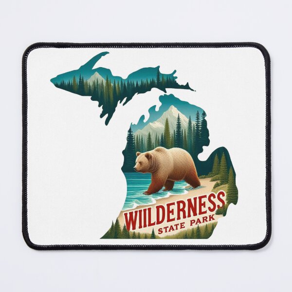 Item preview, Wilderness State Park United States Watercolor Nature designed and sold by HaydenMillepied.