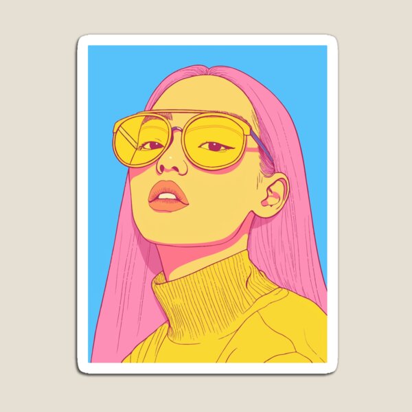 Artikel-Vorschau von Cooles Mädchen – Pop-Art-Ästhetik, designt und verkauft von ajurnaya.