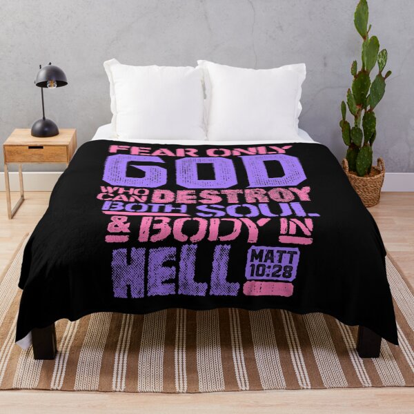 Item preview, Matthew 10:28 Fear Only God Who Can Destroy Both Soul And Body In Hell designed and sold by plushism.