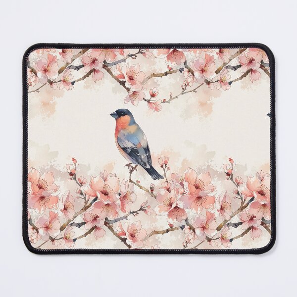 Item preview, Eurasian bullfinch, cherry blossoms designed and sold by CoolPixels.