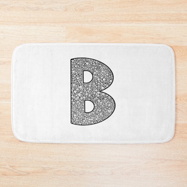 Item preview, Black Flower Lace-Pattern Letter B Monogram designed and sold by Words-Artist.
