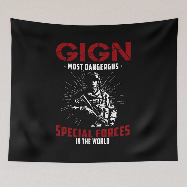 Item preview, Groupe d'intervention de la gendarmerie nationale des forces d'élite du GIGN designed and sold by Spyshirt.