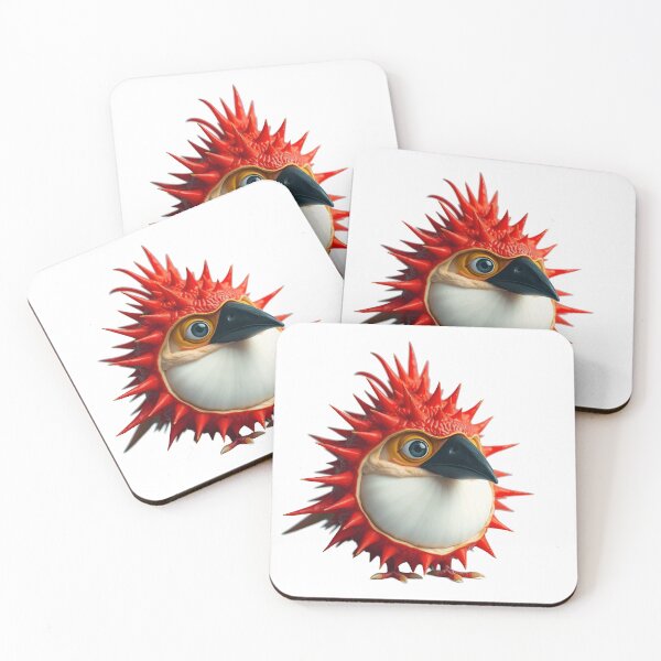 Item preview, Durian Bird - Cute Spiky Tropical Creature designed and sold by gtrock.