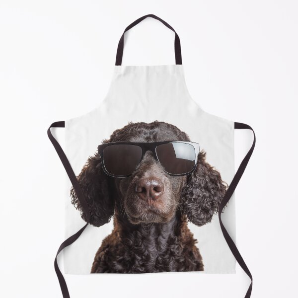 Item preview, Divertido y genial perro retriever de pelo rizado con gafas de sol designed and sold by LazyOwlStore.