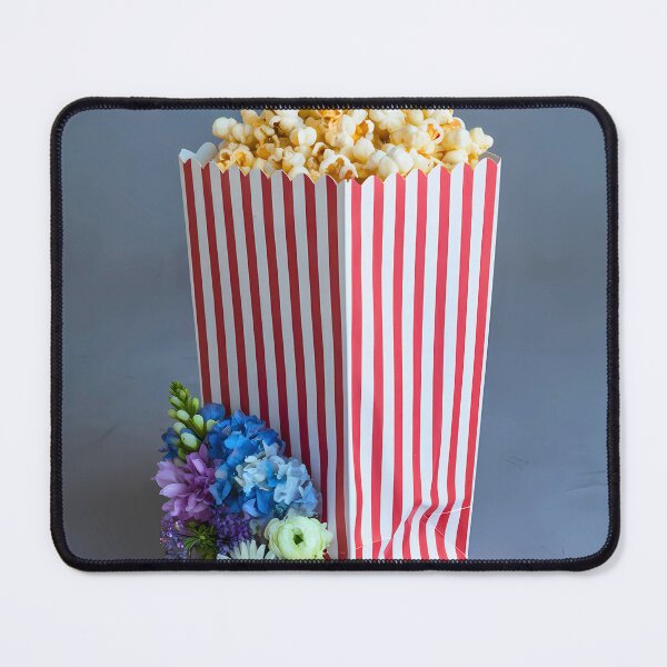 Item preview, Vintage Popcorn Bag with Colorful Floral Accent designed and sold by SlocifieShop.