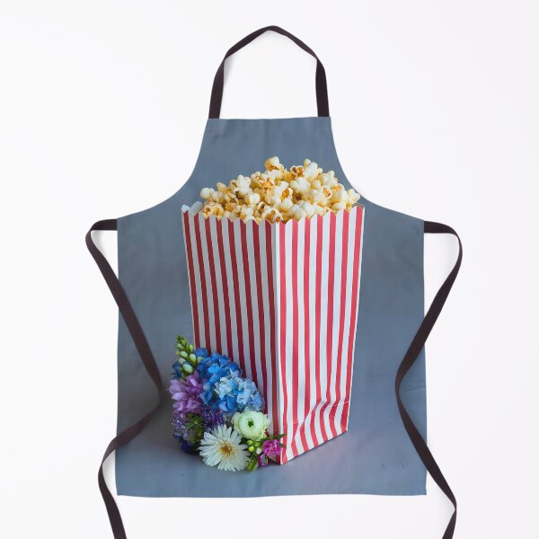 Item preview, Vintage Popcorn Bag with Colorful Floral Accent designed and sold by SlocifieShop.