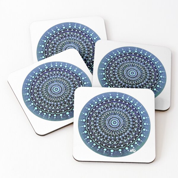 Item preview, Large mandala blue designed and sold by EB-DigitalART.