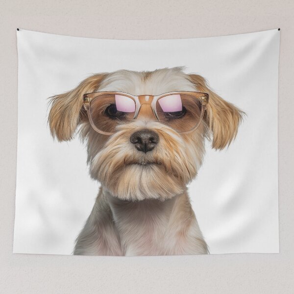 Item preview, Funny cool Dandie Dinmont Terrier Dog wearing sunglasses designed and sold by LazyOwlStore.