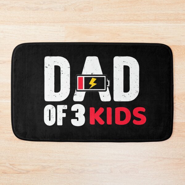 Item preview, Funny Dad of 3 Kids – Low Battery – Tired Dad Gift designed and sold by -justb-.