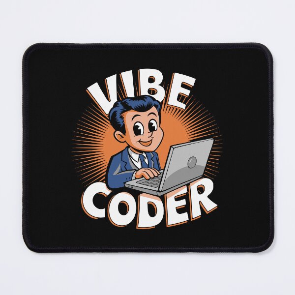 Item preview, Vibe Coder Retro 1950s Programmer Laptop Coding Aesthetic designed and sold by w1ckerman.