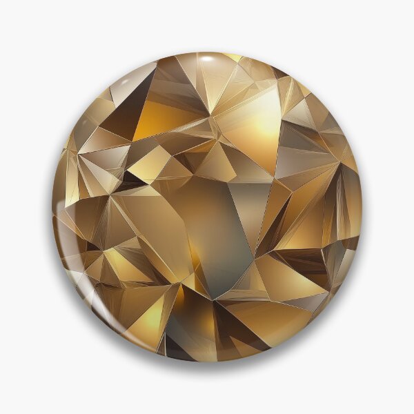 Item preview, Golden Geometric Facets designed and sold by Jirka Svetlik, Studio Illuvision.