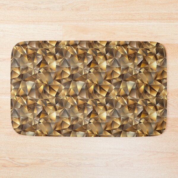 Item preview, Golden Geometric Facets designed and sold by Jirka Svetlik, Studio Illuvision.