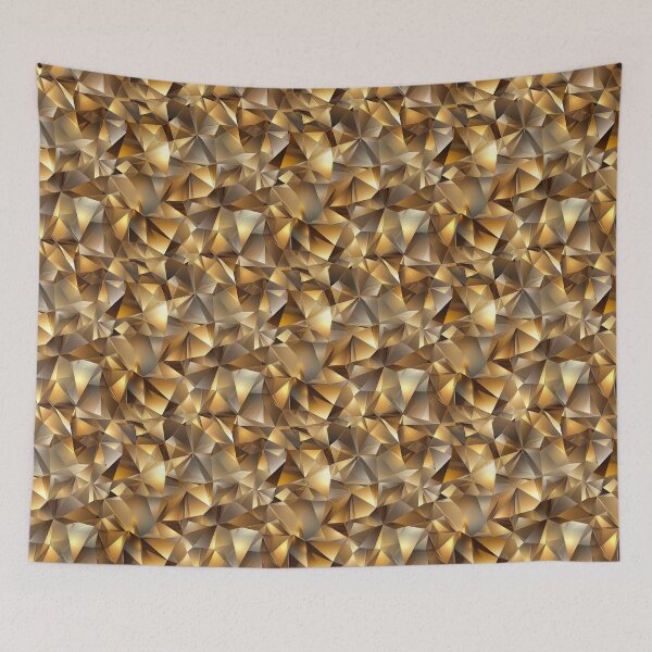 Item preview, Golden Geometric Facets designed and sold by Jirka Svetlik, Studio Illuvision.