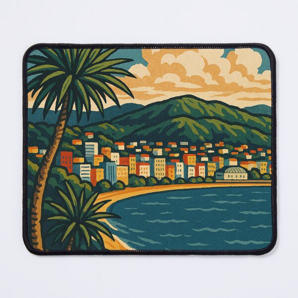 Item preview, Wellington Waterfront with Oriental Bay and Sailboats designed and sold by Places On Earth.