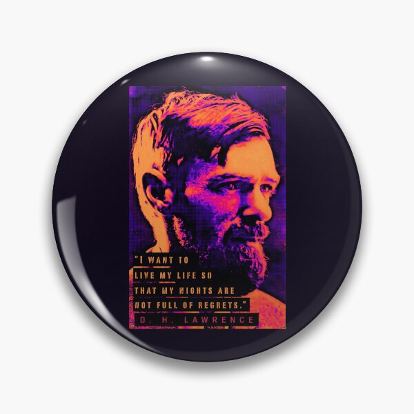 Item preview, D. H. LAWRENCE quote: I want to live my life so that my nights are not full of regrets. designed and sold by artbleed.