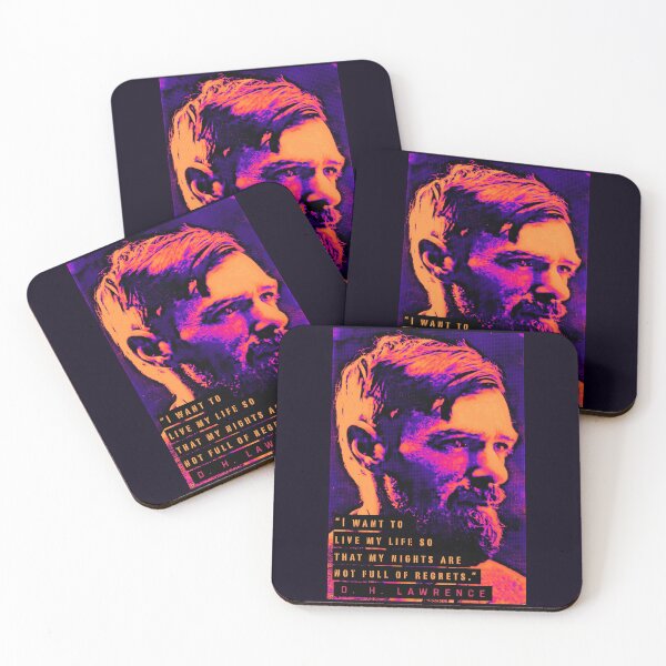 Item preview, D. H. LAWRENCE quote: I want to live my life so that my nights are not full of regrets. designed and sold by artbleed.