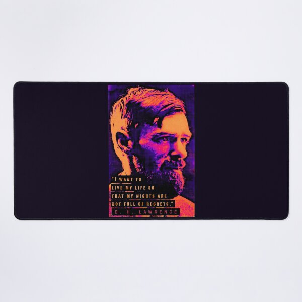 Item preview, D. H. LAWRENCE quote: I want to live my life so that my nights are not full of regrets. designed and sold by artbleed.
