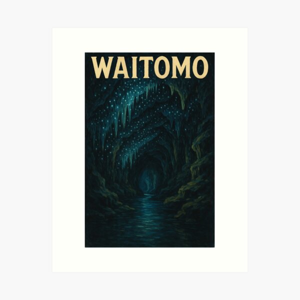 Item preview, Waitomo Glowworm Caves in Te Kuiti New Zealand designed and sold by Places On Earth.