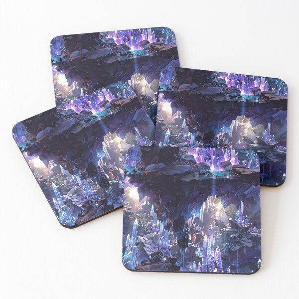 Item preview, Crystal cave, amethyst formations designed and sold by CoolPixels.