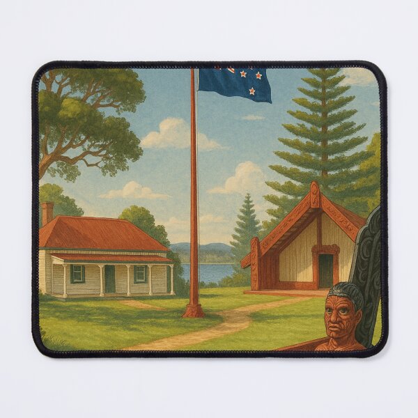 Item preview, Waitangi Treaty Grounds with Historic Maori Waka designed and sold by Places On Earth.