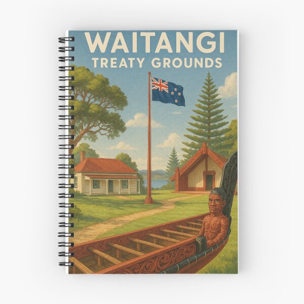 Item preview, Waitangi Treaty Grounds with Historic Maori Waka designed and sold by Places On Earth.