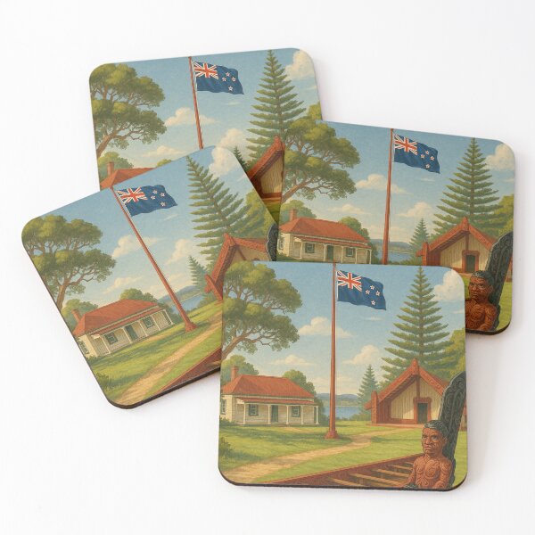Item preview, Waitangi Treaty Grounds with Historic Maori Waka designed and sold by Places On Earth.